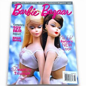 Barbie Bazaar Magazine Barbies New Look June 2000 Volume 12 Issue 3 Vintage